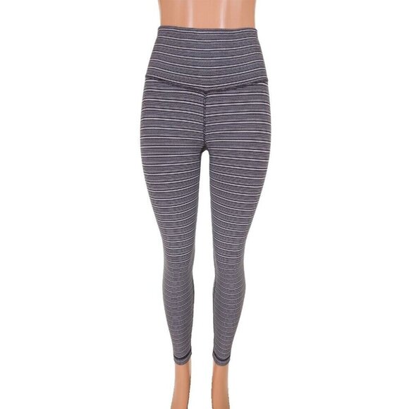 lululemon athletica Pants - Lululemon High Times Pant Size 4 Textured Stripe Black Deep Coal THROWBACK!